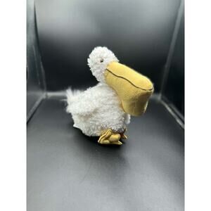 Resort Pelican Hill Plush Bird White 9” Plastic Eyes Newport Beach Souvenir VGC